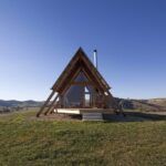 Tiny Cabin House in the Field