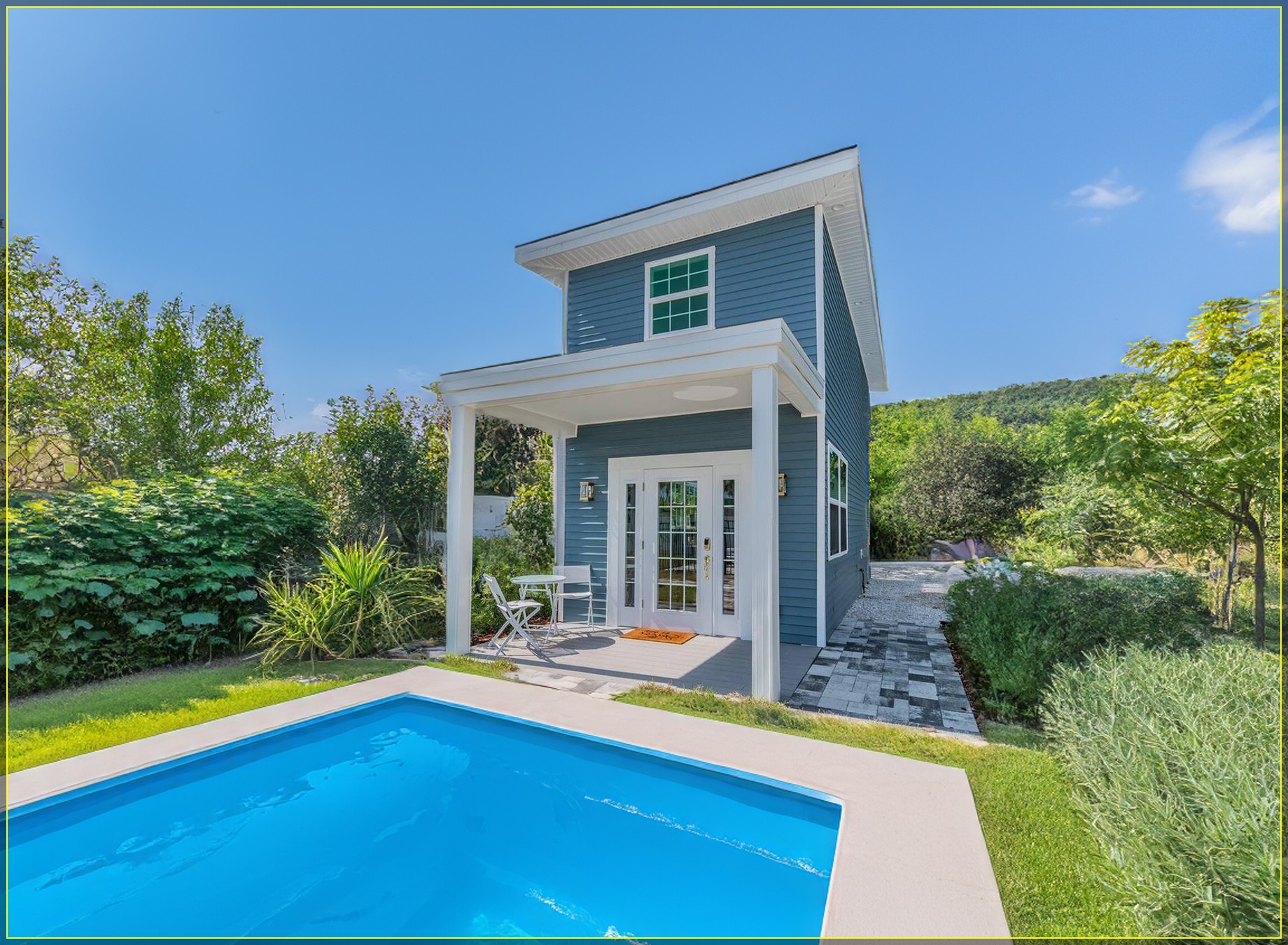 Luxury Tiny Home with a Pool in Dunedin | Coastal Gem - Toptinyhouse