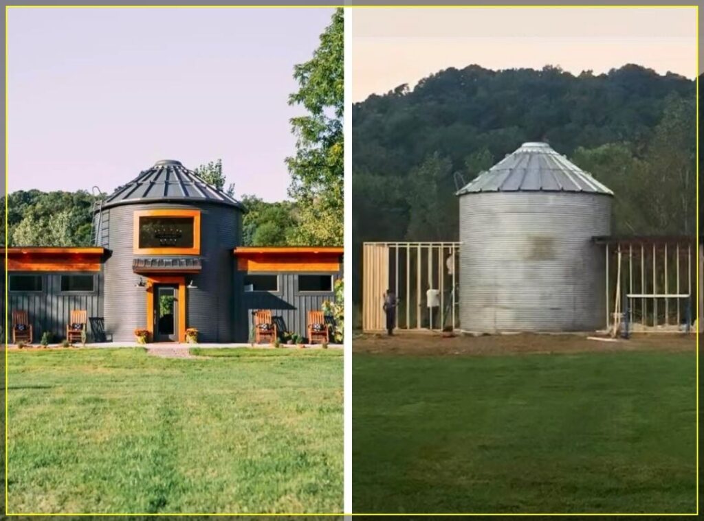 See How We Converted a Grain Silo into a Chic Tiny Home for $100K