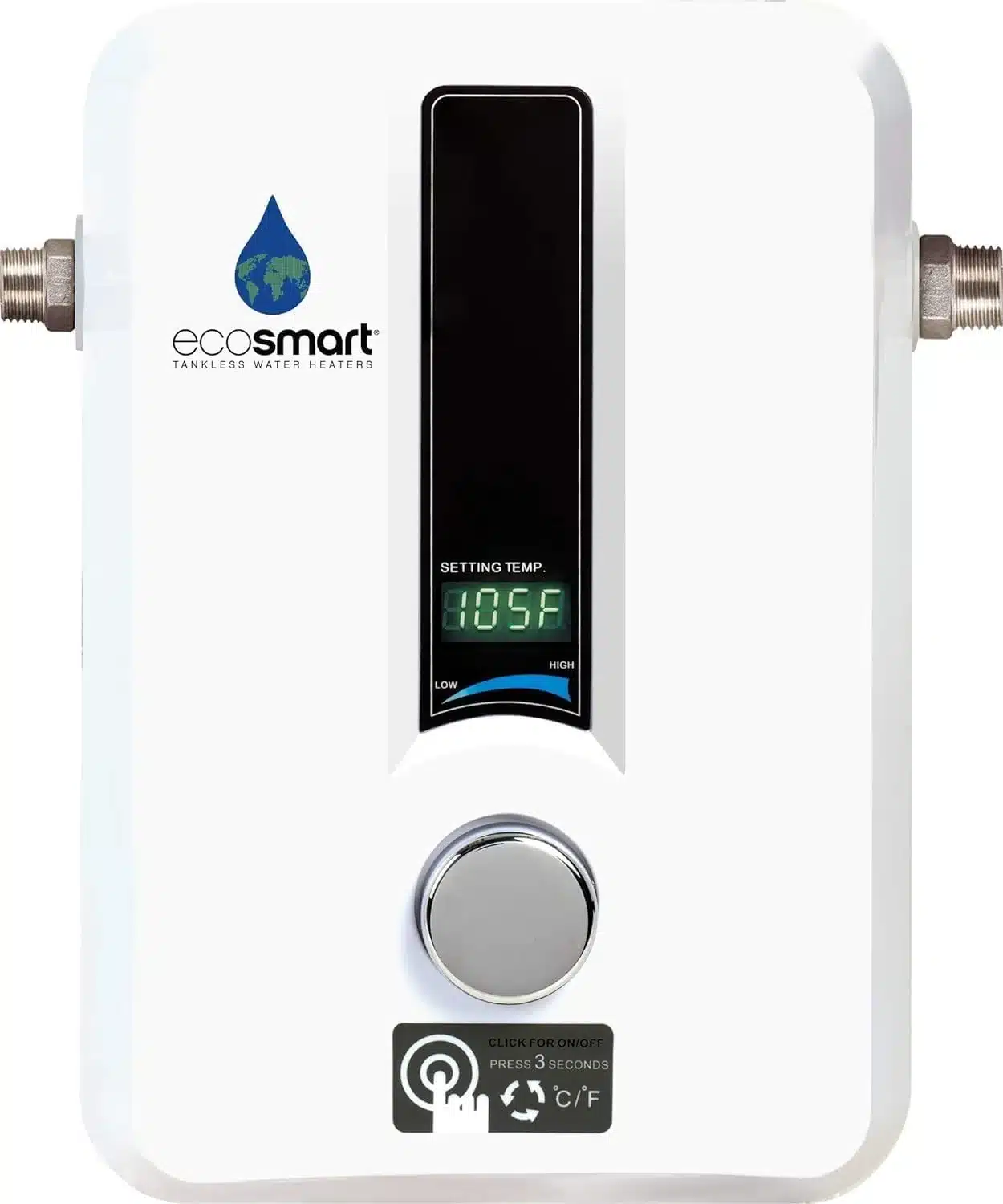 EcoSmart ECO 11 electric tankless water heater for tiny house living