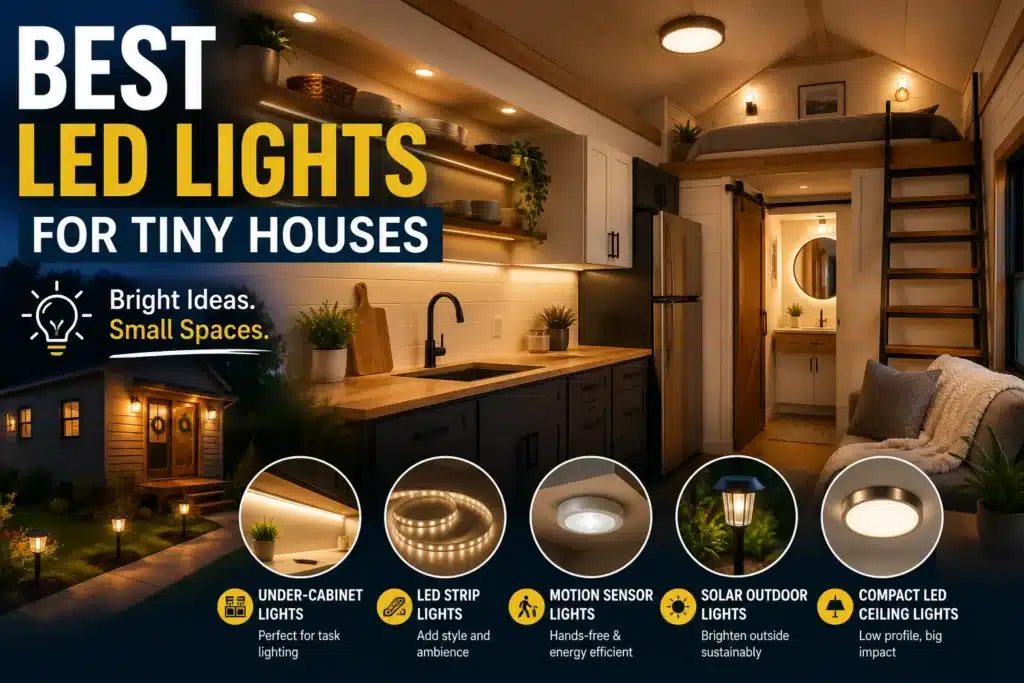 Best LED lights for tiny houses including indoor and outdoor lighting solutions
