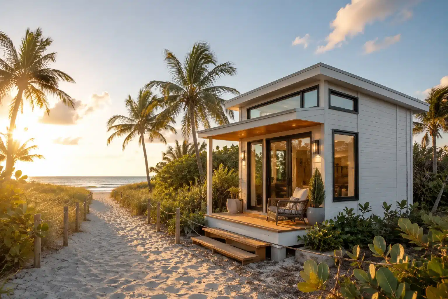 Tiny house near a Florida beach