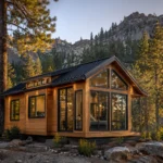 Modern tiny house in the California mountains
