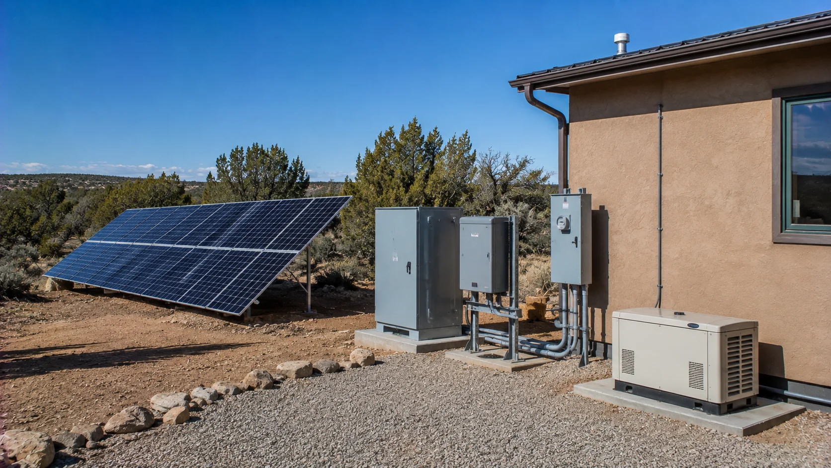 Off-grid power system for a tiny house in New Mexico