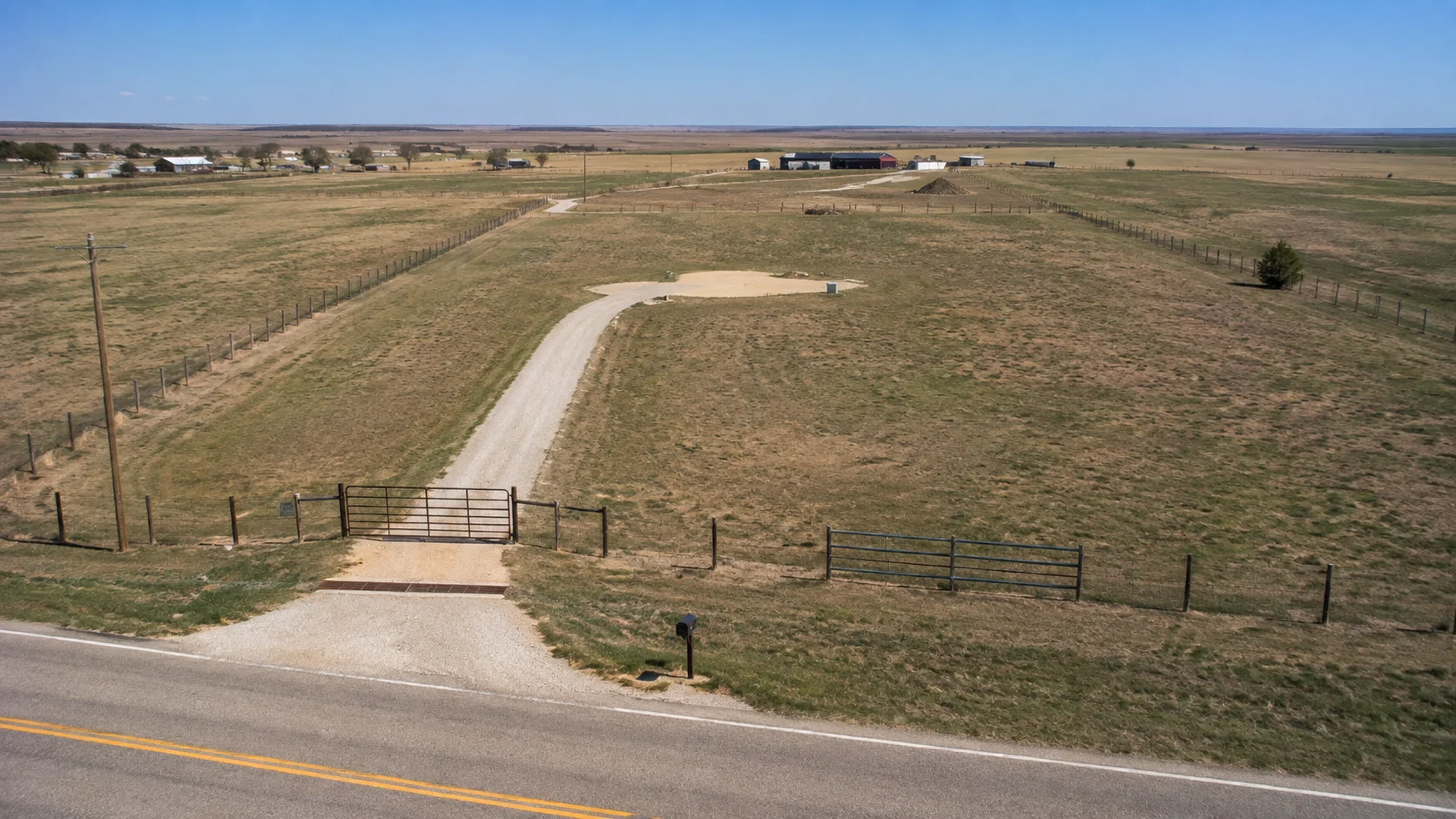 Rural Oklahoma property prepared for a future tiny house