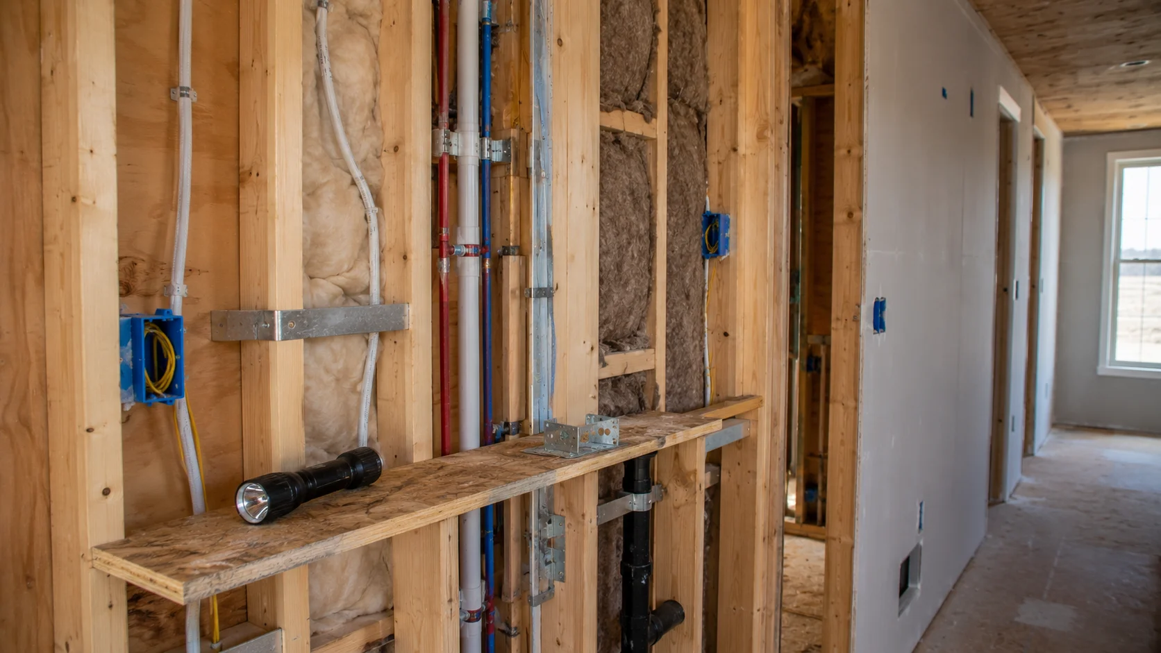 Tiny house construction details during an Oklahoma building inspection