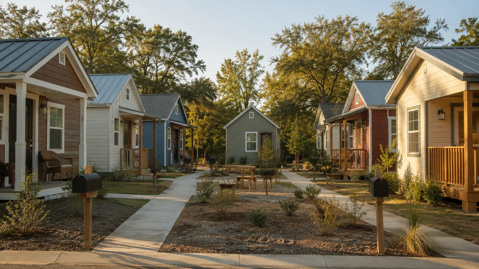 Small tiny house community in Mississippi