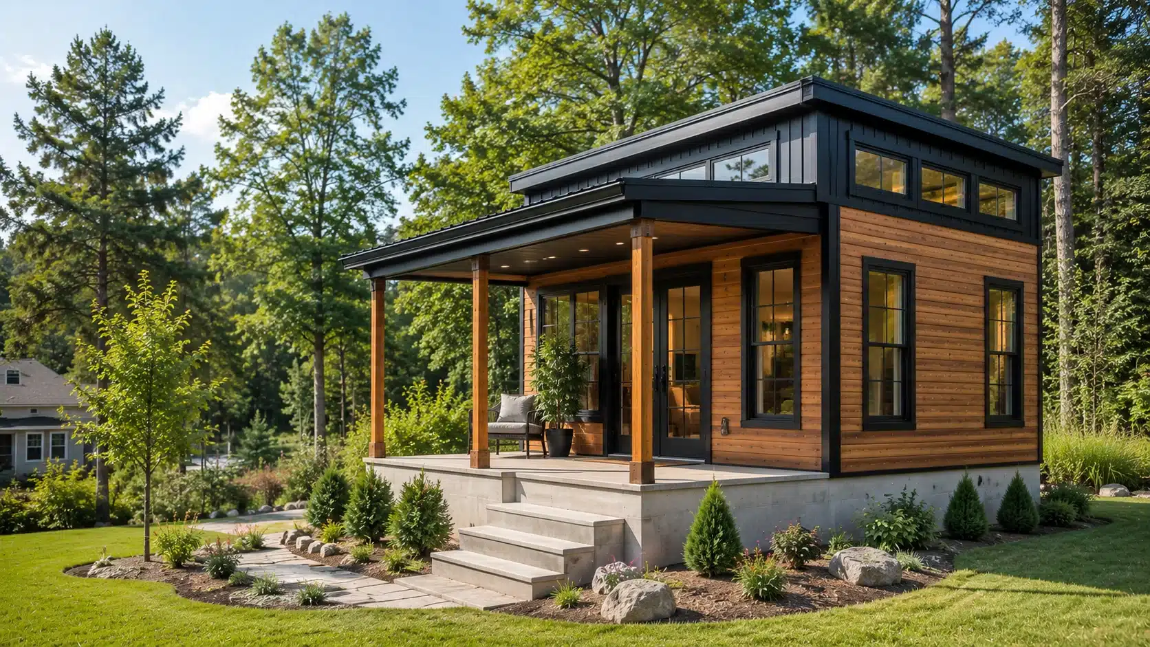 Tiny house on a permanent foundation in North Carolina