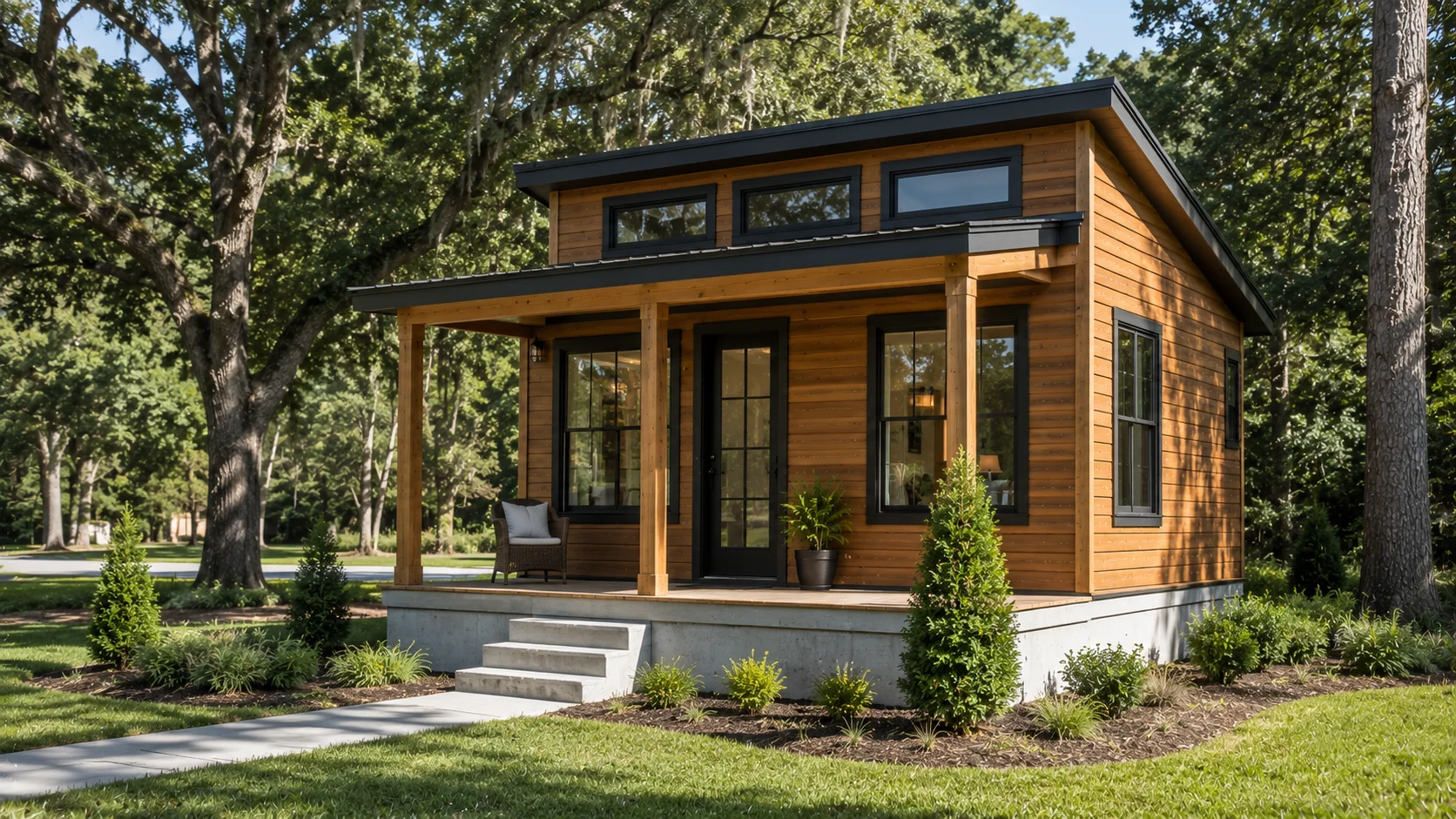 Tiny house on a permanent foundation in South Carolina