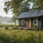 Southern-style tiny house in rural Alabama