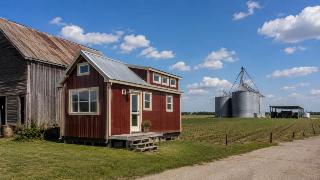 Tiny house on agricultural land in Arkansas