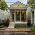 Small Louisiana tiny house on a residential lot