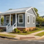Tiny house in a Mississippi residential neighborhood