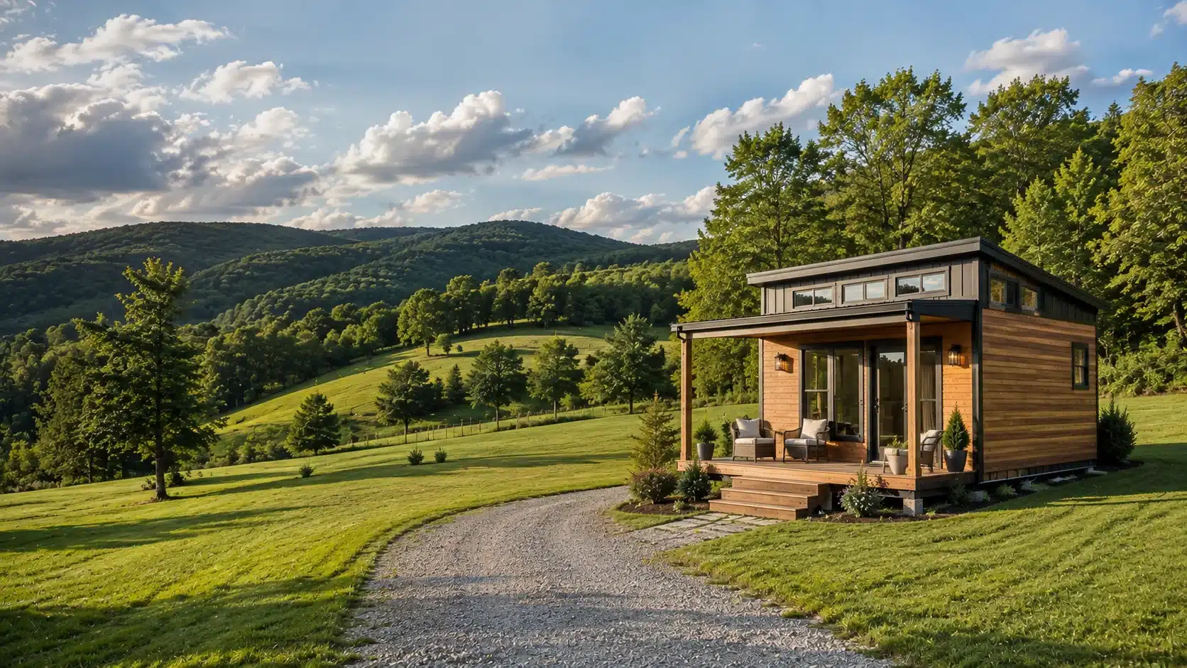 Tiny house on rural property in Tennessee
