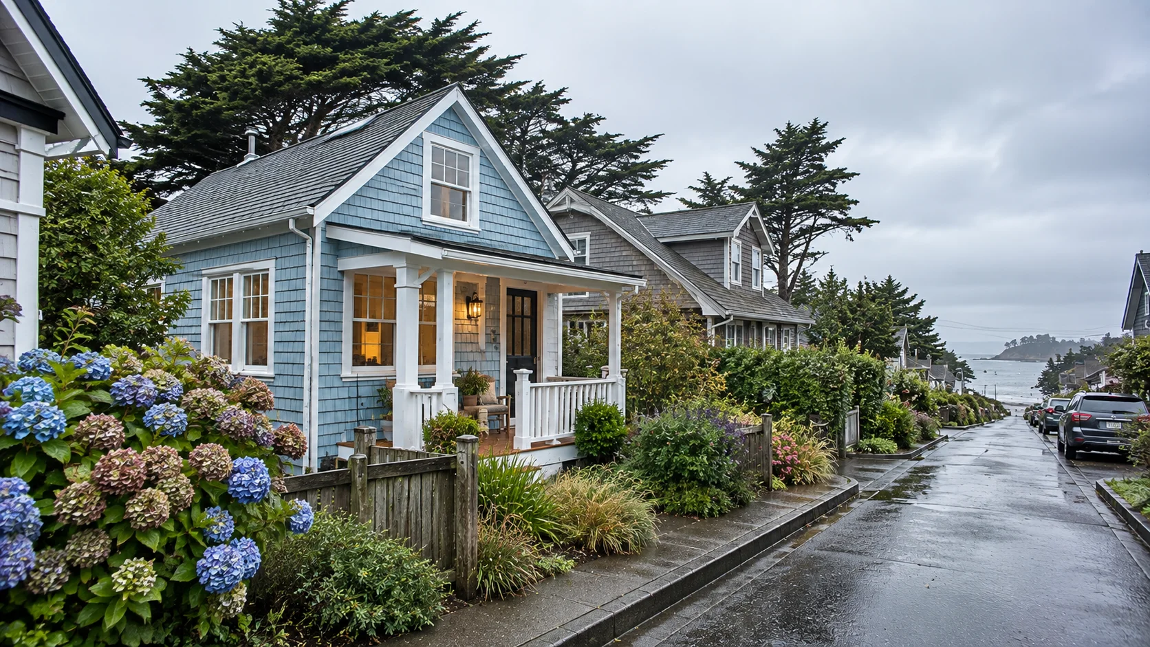 Tiny house in an Oregon coastal town