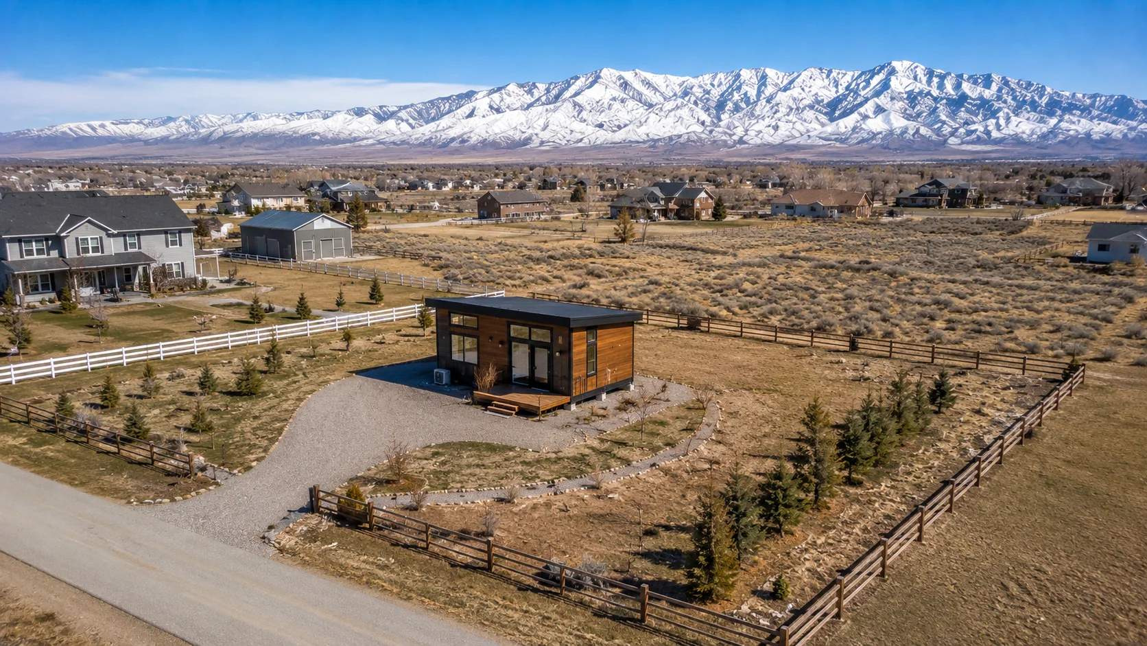 Tiny house on residential property in Utah