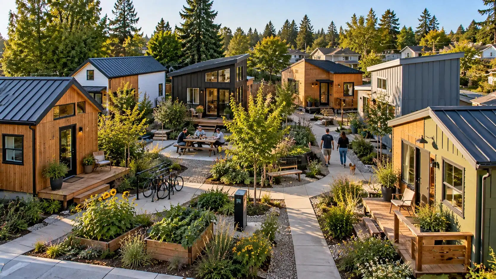 Tiny house community in Washington State