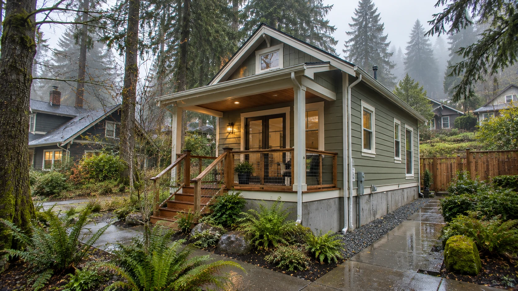 Tiny house on permanent foundation in Oregon