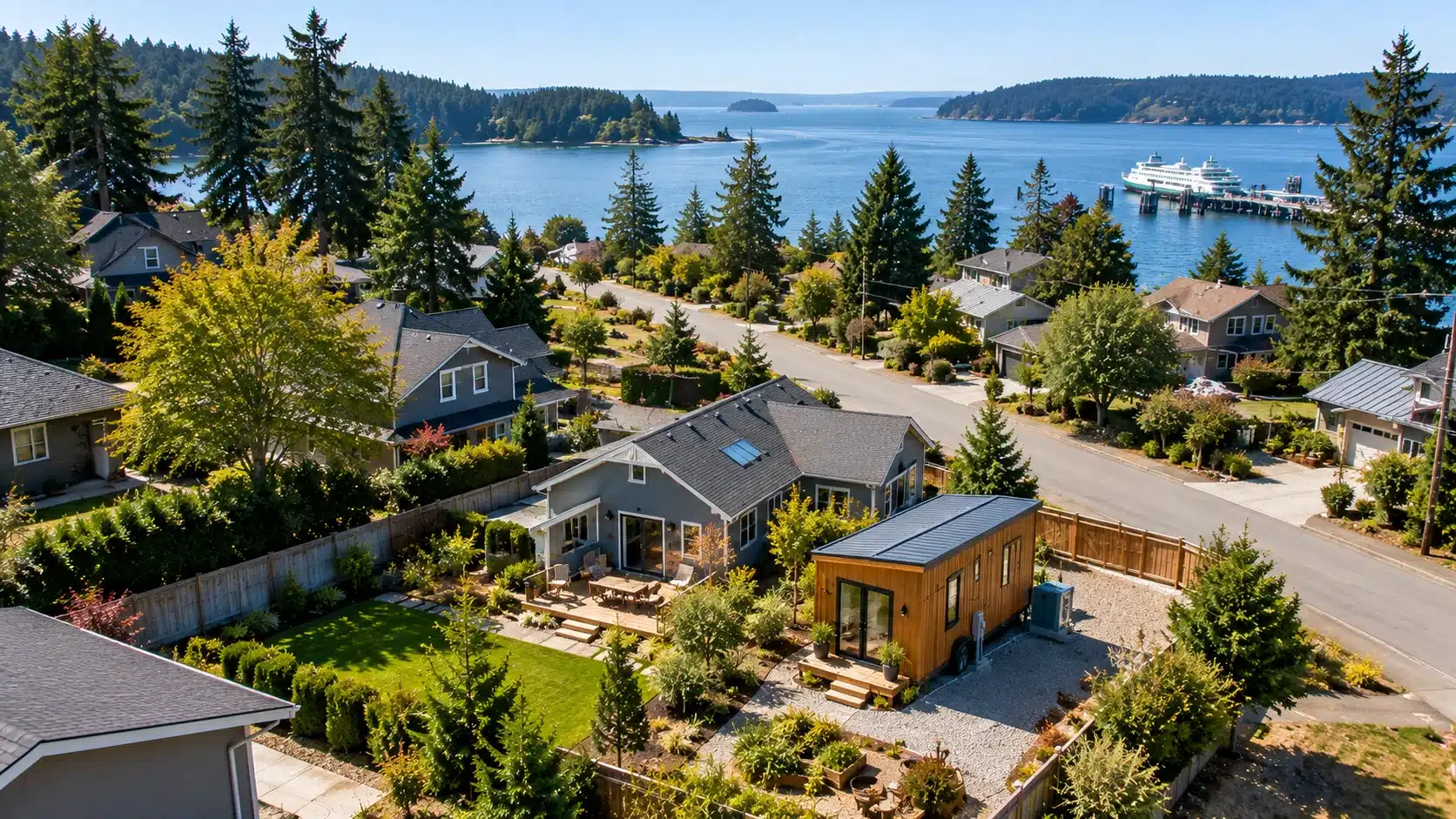 Tiny house on residential property in Washington
