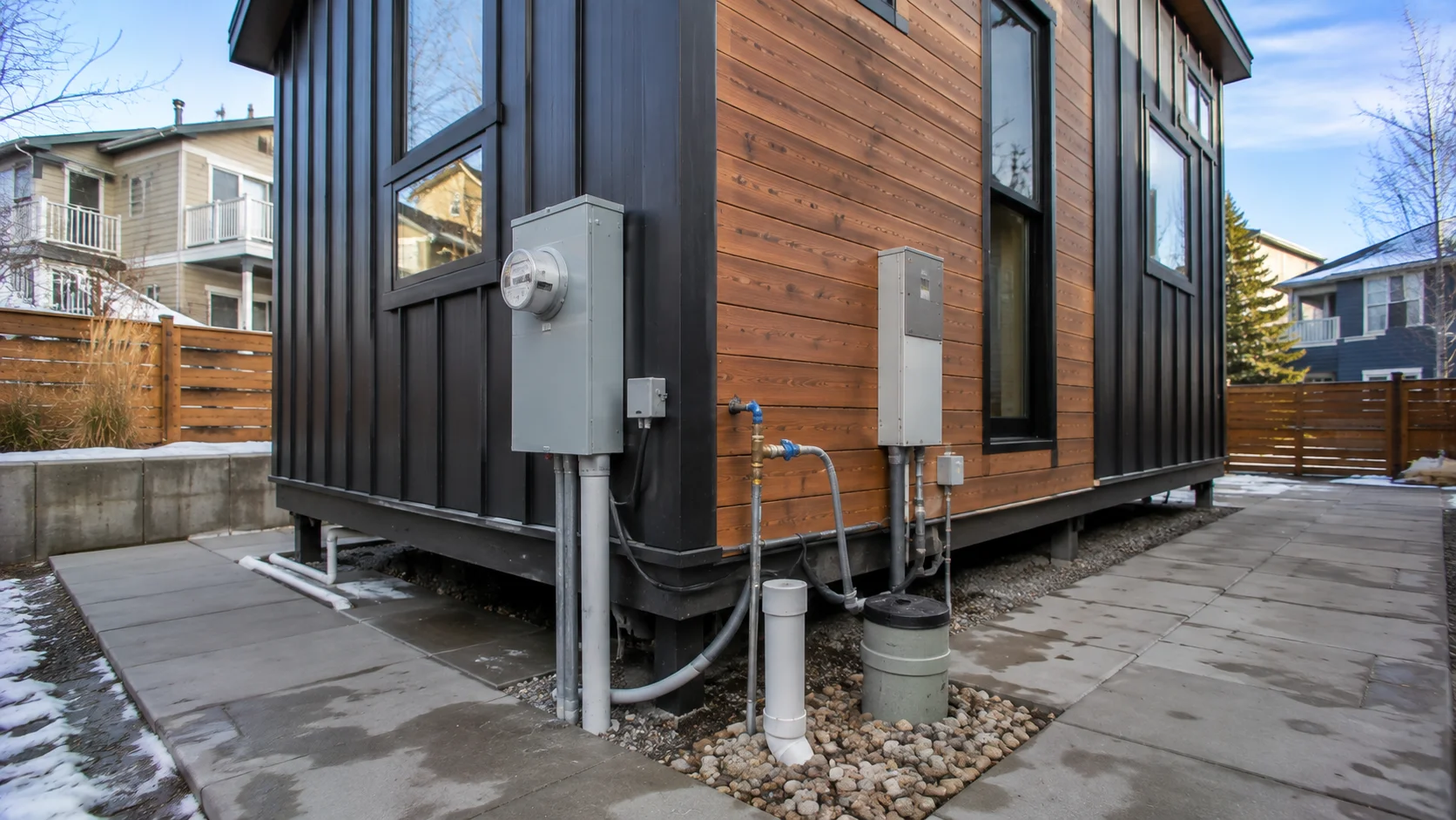 Tiny house utility connections in Colorado